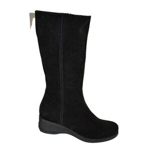 New! La Canadienne Tara Waterproof Wedge Boot Black 8.5 DD478